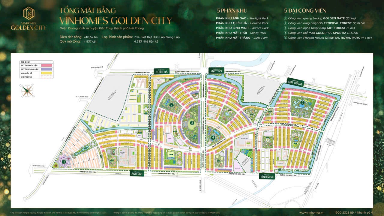 Vinhomes Golden city dương kinh