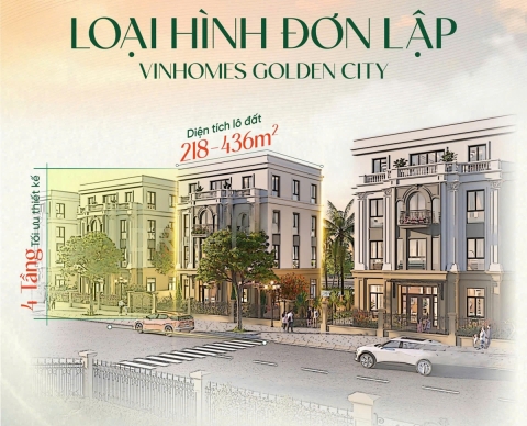 Biệt thự đơn lập Vinhomes Golden City