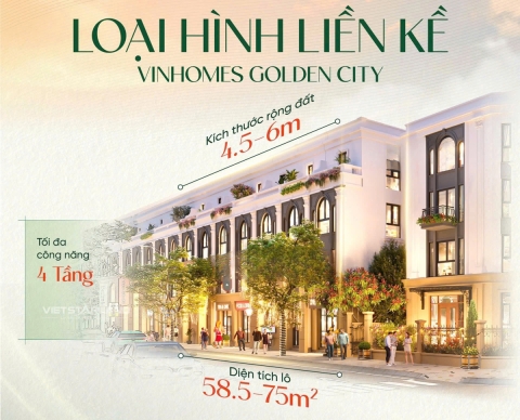 Liền Kề tại Vinhomes Golden City Dương Kinh